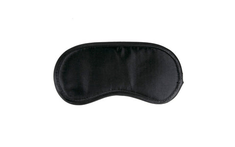 Fetish Collection Black Satin Eye Mask Premium Sensory Deprivation Bondage - Masks And Blindfolds