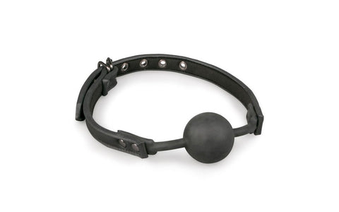 Fetish Collection Bondage Ball Gag With Silicone Ball Premium Restraint - Bondage Gags and Bits