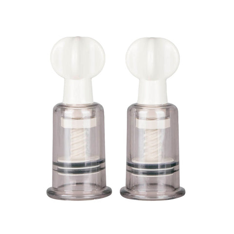 Fetish Collection Nipple and Clit Suckers 2 Piece Dual Size Suction Set - Nipple and Clit Clamps