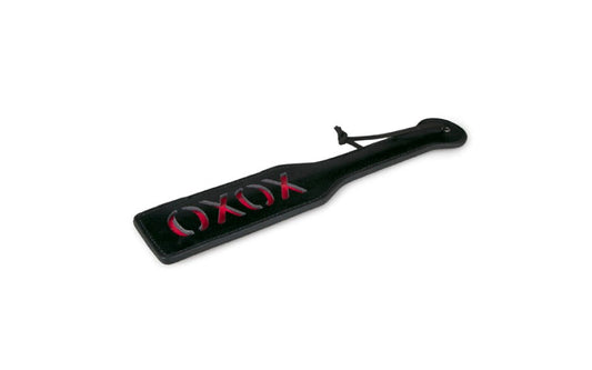 Fetish Collection XOXO BDSM Play Paddle Black with Red Impact Detailing - - Paddles And Slappers