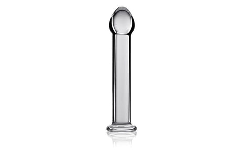 Lovetoy Glass Romance 1 Glass Dildo 7 Inch Clear Premium Temperature Play - Glass Sex Toys