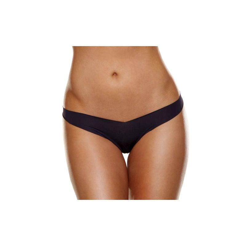 Xgen Products Hollywood Curves Invisible Laser Cut Womens Thong Black Seamless - - G-Strings, Panties and Shorts