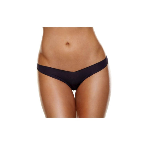 Xgen Products Hollywood Curves Invisible Laser Cut Womens Thong Black Seamless - G-Strings, Panties and Shorts