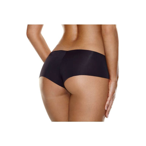 Xgen Products Hollywood Curves Invisible Womens Bootyshort Black Seamless - G-Strings, Panties and Shorts