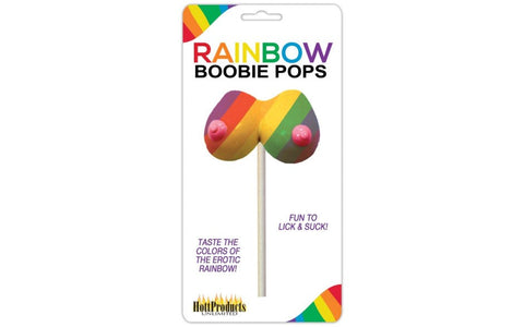 Hott Products Rainbow Boobie Shaped Candy Pop Novelty Adult Party Candy - Party Gifts and Novelties