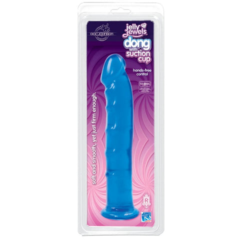 Doc Johnson Jelly Jewels Realistic Dong With Suction Cup Harness Compatible - Realistic Dildos