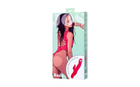 JOS Redli Heating and Rotating Rabbit Tickler Vibrator with Dual Motors - Rabbit Vibrators