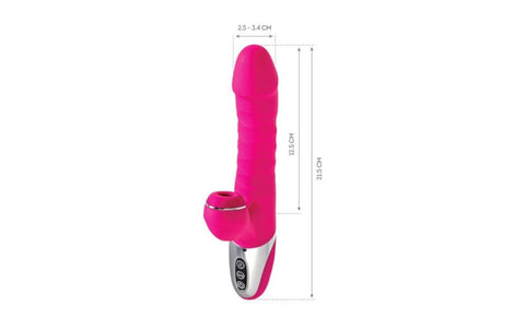 JOS To Frolly Thrusting and Sucking Rabbit Vibrator with Dual Stimulation - Rabbit Vibrators