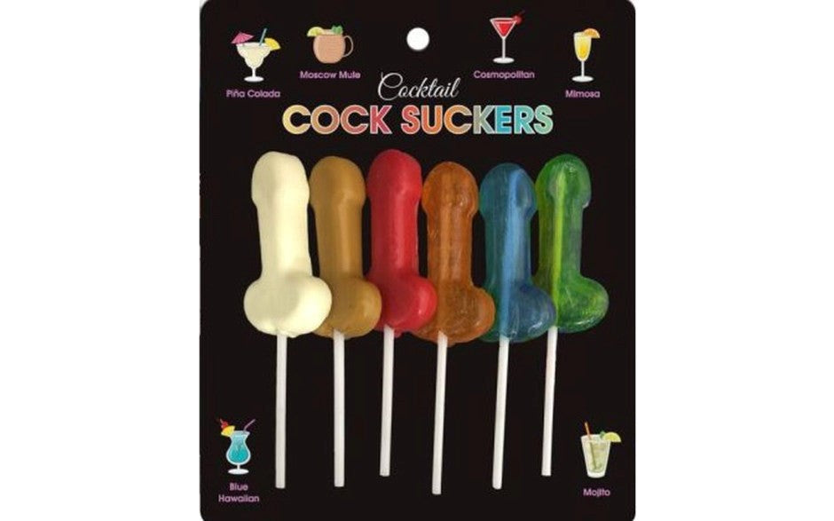 Kheper Games Edible Cocktail Cock Suckers 6 Pack - - Party Gifts and Novelties
