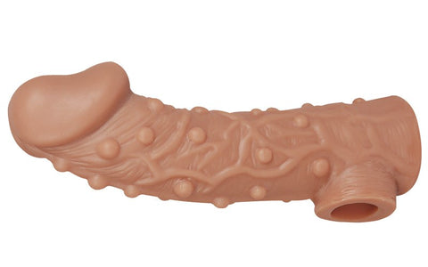 Kokos Stretchy Mens Cock Extender Sleeve 2 with Beaded Stimulation - Penis Sleeves and Extenders