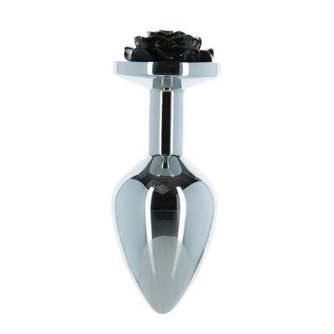 BMS Factory LUX Active 3 Inches Rose Metal Butt Plug Premium Anal Toy - Butt Plugs