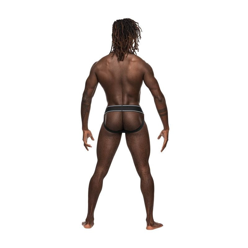 Male Power Modal Rib Mens Jock White Premium Modal Fabric Support - Jocks and G-Strings