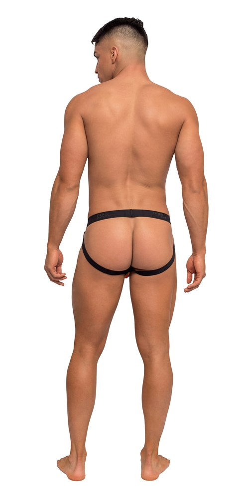 Male Power Pride Fest Breathable Male Jock with Rainbow Herringbone Pattern - Jocks and G-Strings
