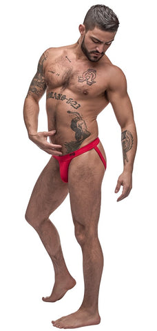 Male Power Pure Comfort Male Sport Jock Red Athletic Support - Jocks and G-Strings