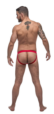 Male Power Pure Comfort Male Sport Jock Red Athletic Support - Jocks and G-Strings