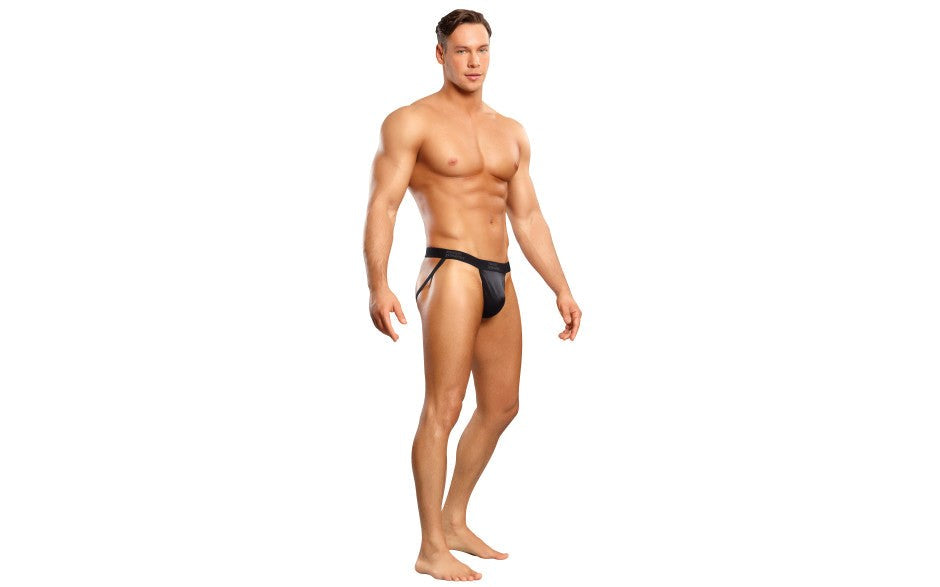 Male Power Satin Sexy Mens Jock Lycra Black Premium Support Underwear - Jocks and G-Strings