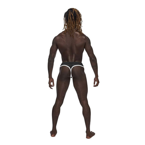 Male Power Sport Cool and Sexy Mens Mesh Thong Black Athletic Underwear - Mens Briefs And Boxers