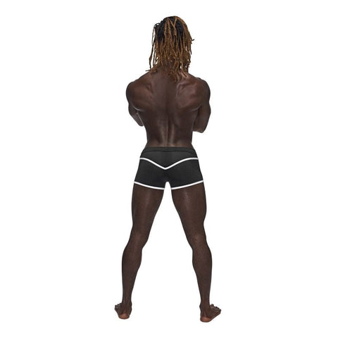 Male Power Sport Mesh Breathable Mens Mini Short Black Athletic Underwear - Mens Briefs And Boxers