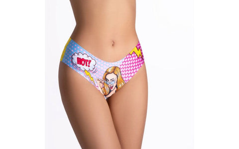 Mememe Lingerie Comics Hot Girl Slip Womens Panties Seamless Comfort - G-Strings, Panties and Shorts