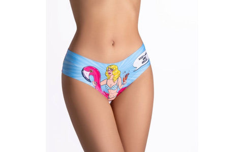 Mememe Lingerie Comics Relax Girl Slip Womens Lingerie Seamless Comfort - G-Strings, Panties and Shorts