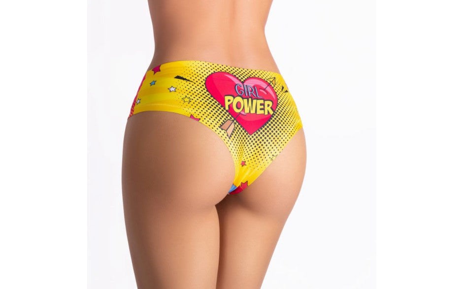 Mememe Lingerie Comics Strong Girl Slip Womens Sexy Panties Premium Intimacy - - G-Strings, Panties and Shorts