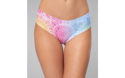 Mememe Lingerie Mandala Happiness Thongs for Womens with Seamless Comfort - G-Strings, Panties and Shorts
