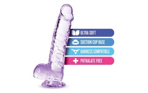 Blush Novelties Naturally Yours 6 Inches Crystaline Suction Cup Realistic Dildo - Realistic Dildos