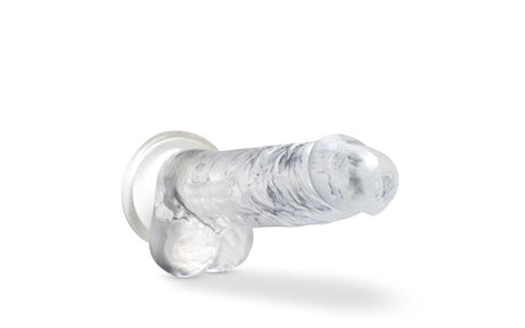 Blush Novelties Naturally Yours 7 Inches Crystaline Realistic Dong With Balls - Realistic Dildos