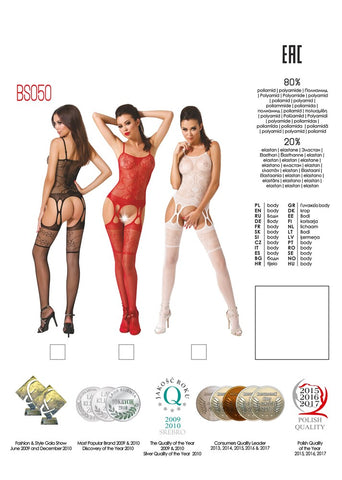 Passion Lingerie Sexy Stylish Womens Body Stocking BS050 Sheer Seductive - Body Stockings