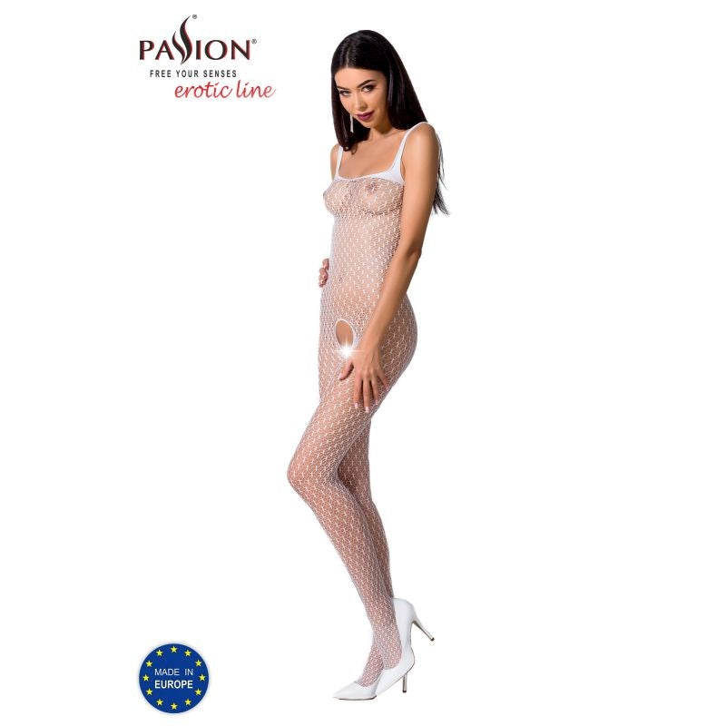 Passion Lingerie Stylish Fine Mesh Bodystocking BS071 Premium Mesh Design - - Body Stockings