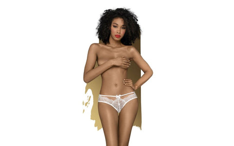 Penthouse Lingerie Adore Me Womens Lace Panties White Premium Lace Design - G-Strings, Panties and Shorts