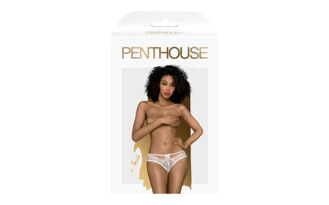 Penthouse Lingerie Adore Me Womens Lace Panties White Premium Lace Design - G-Strings, Panties and Shorts