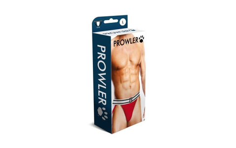 Prowler Simple and Classic Mens Jock Strap Red/White No Slip Support - Jocks and G-Strings
