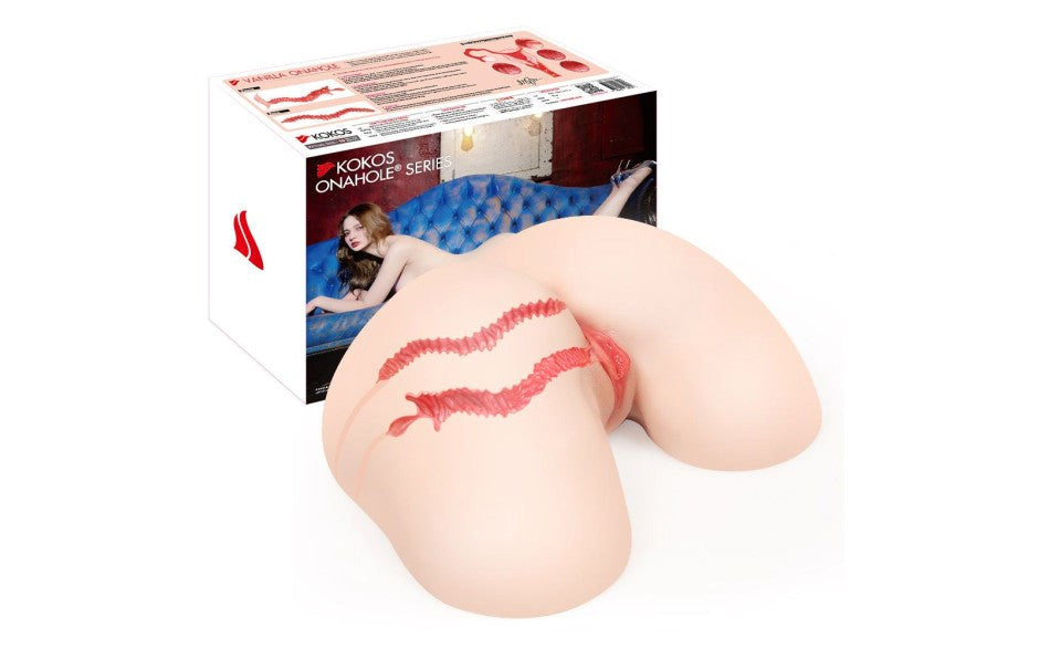 Kokos Vanilla Onahole Edn 4 Butt Vaginal & Anal Stroker Dual Layer TPE - - Masturbators and Strokers