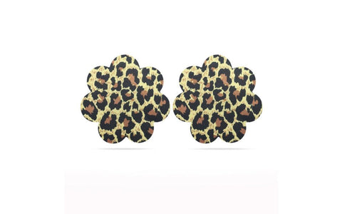 Lovetoy Leopard Sexy Nipple Pasties For Womens Twin Pack with Satin Design - Breast and Nipple Toys