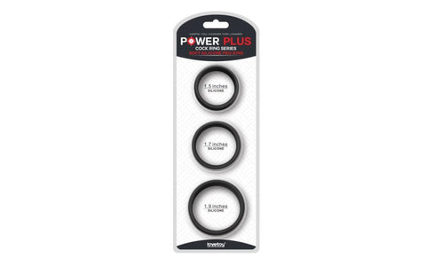 Lovetoy Pro Stretchy Silicone Cock Rings Set 3 Piece Premium Enhancement - Cock Ring Sets
