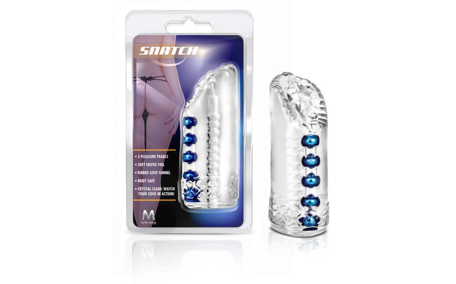 Blush Novelties M for Men Snatch Soft & Realistic Male Masturbator Clear - Masturbators and Strokers