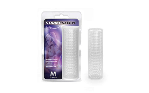 Blush Novelties M For Men Stroke Male Masturbator Sleeve Clear Portable - Masturbators and Strokers