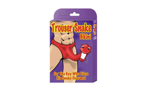 Male Power Novelty Trouser Snake Mens Underwear Black with Snake Design - Party Gifts and Novelties
