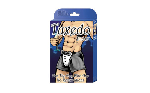 Male Power Tuxedo Mens Boxer Novelty Underwear Black with Formal Design - Party Gifts and Novelties