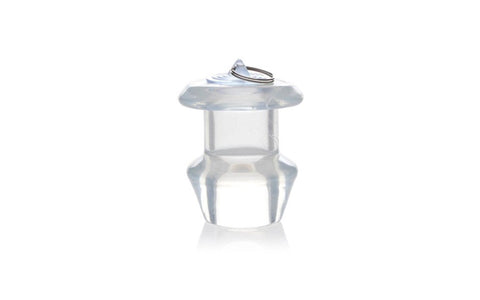 XR Brands Master Series Ass Bung Clear Hollow Anal Dilator 3 Inch Medium - Butt Plugs