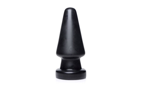 XR Brands Master Series Ass Max Anal Plug Large Black Weighted Anal Stimulation - Butt Plugs