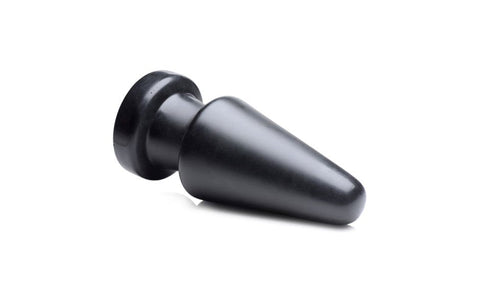 XR Brands Master Series Ass Max Anal Plug Large Black Weighted Anal Stimulation - Butt Plugs
