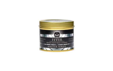 XR Brands Master Series Fever Black Hot Wax Candle Temperature Play - Bath and Intimate Fragrances