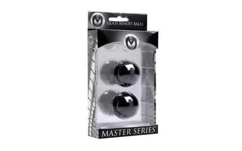 Master Series Jaded Glass Ben Wa Balls 30mm - Love Eggs and Kegel Exercisers