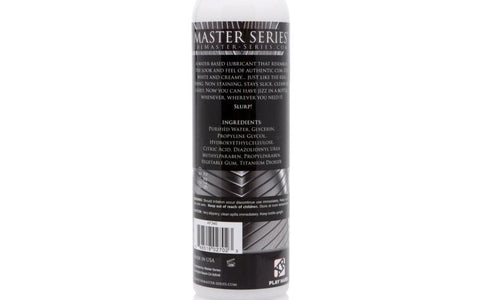 XR Brands Master Series Jizz Unscented Water Based Lubricant 236ml Realistic Lube - Water Based Lubes