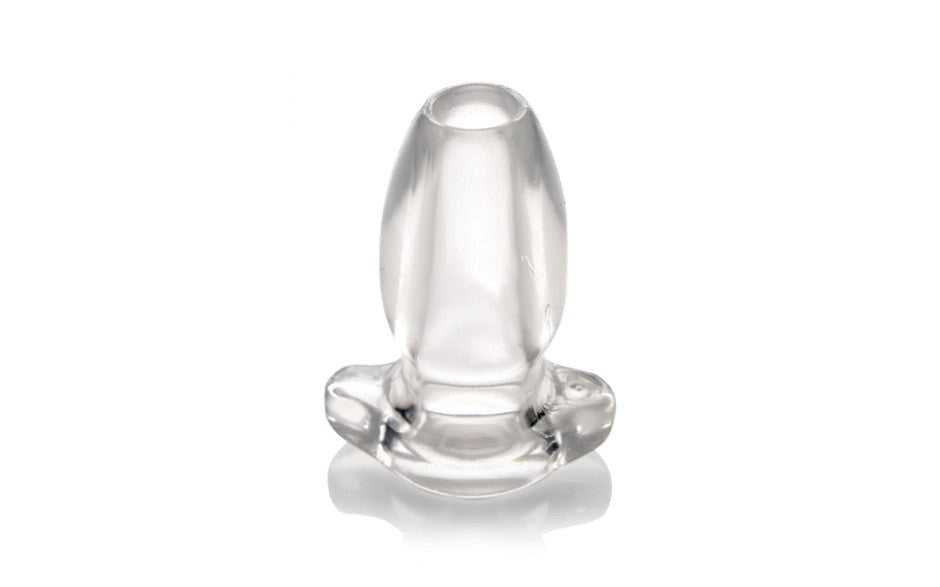 XR Brands Master Series PeepHole Clear Hollow Anal Plug Small Hollow Design - - Butt Plugs