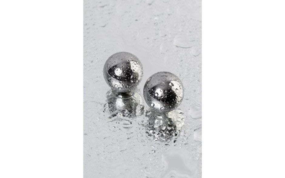 ToyFa Metal Silver Metal 2 Piece Vaginal Balls 2.5cm Medical Steel - - Love Eggs and Kegel Exercisers