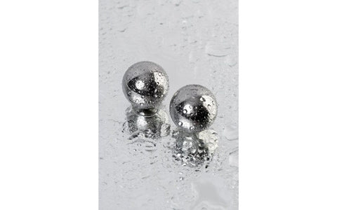 ToyFa Metal Silver Metal 2 Piece Vaginal Balls 2.5cm Medical Steel - Love Eggs and Kegel Exercisers