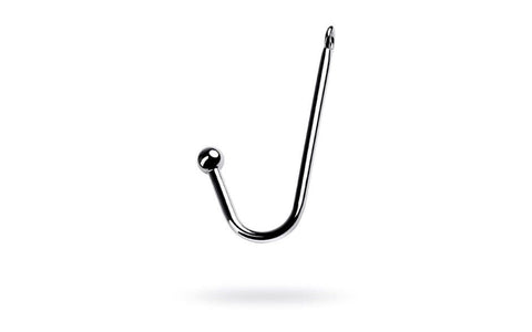 ToyFa Metal Silver Metal Anal Hook With Bondage Ball 37cm BDSM - Ball and Cock Toys